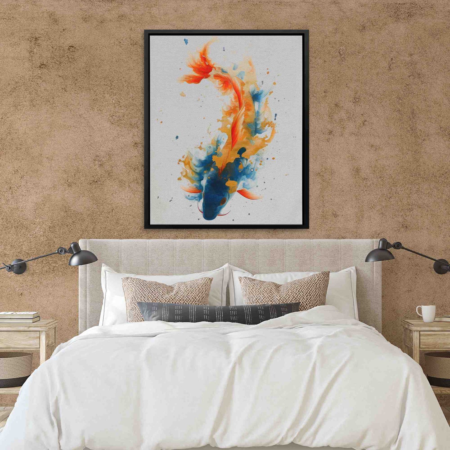 Vibrant Pond Fish - Zen Canvas Print