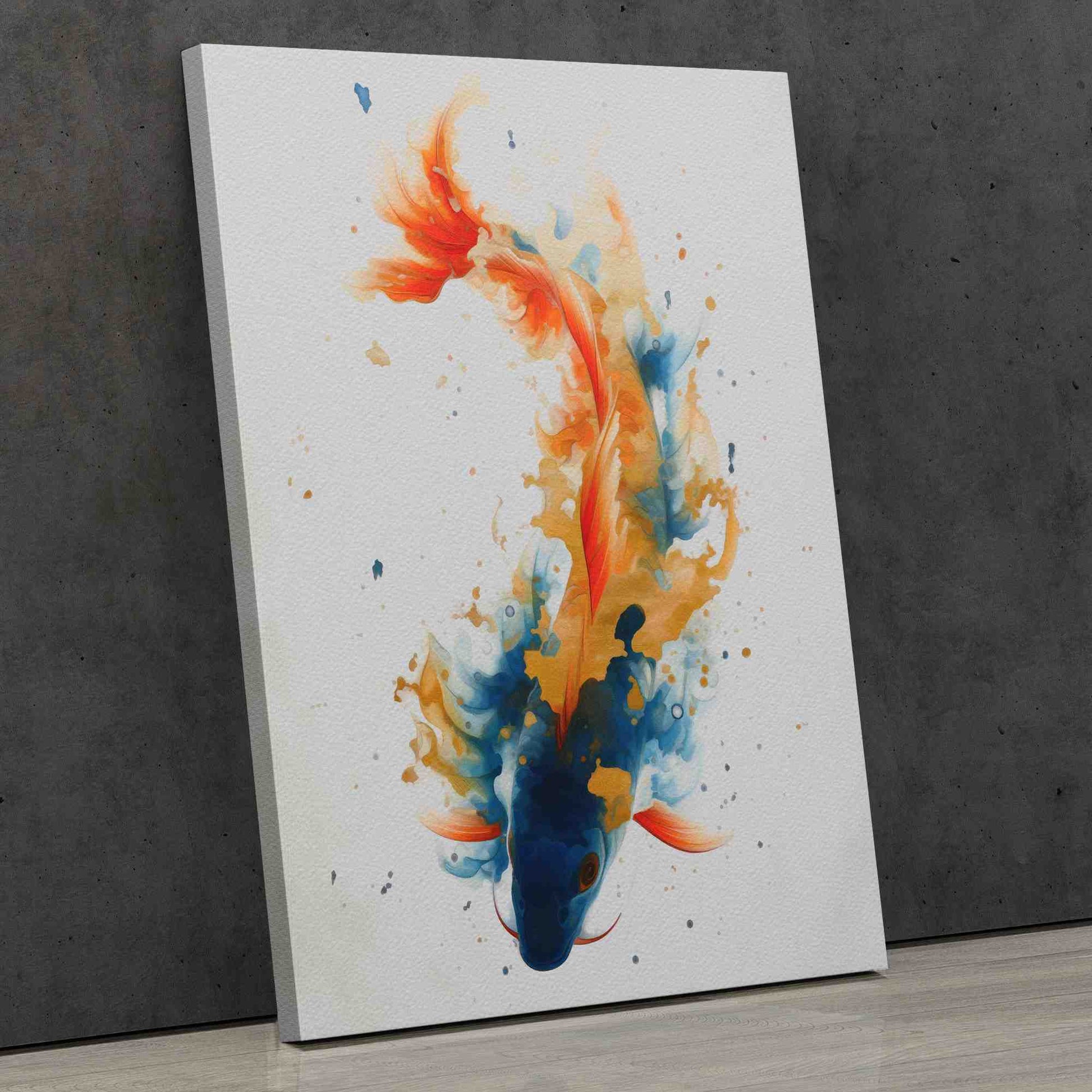 Vibrant Pond Fish - Canvas Wall Art
