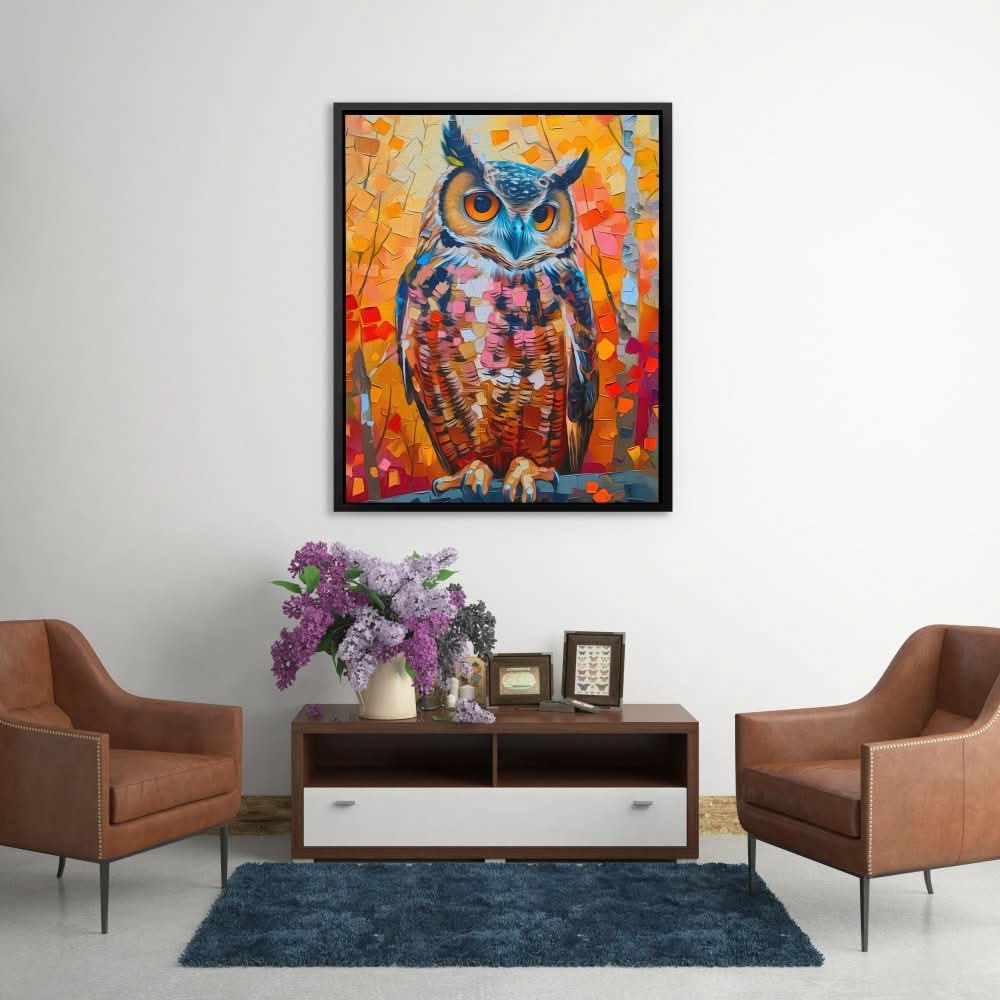 Vibrant Visions - Autumn Wall Art in Black Frame
