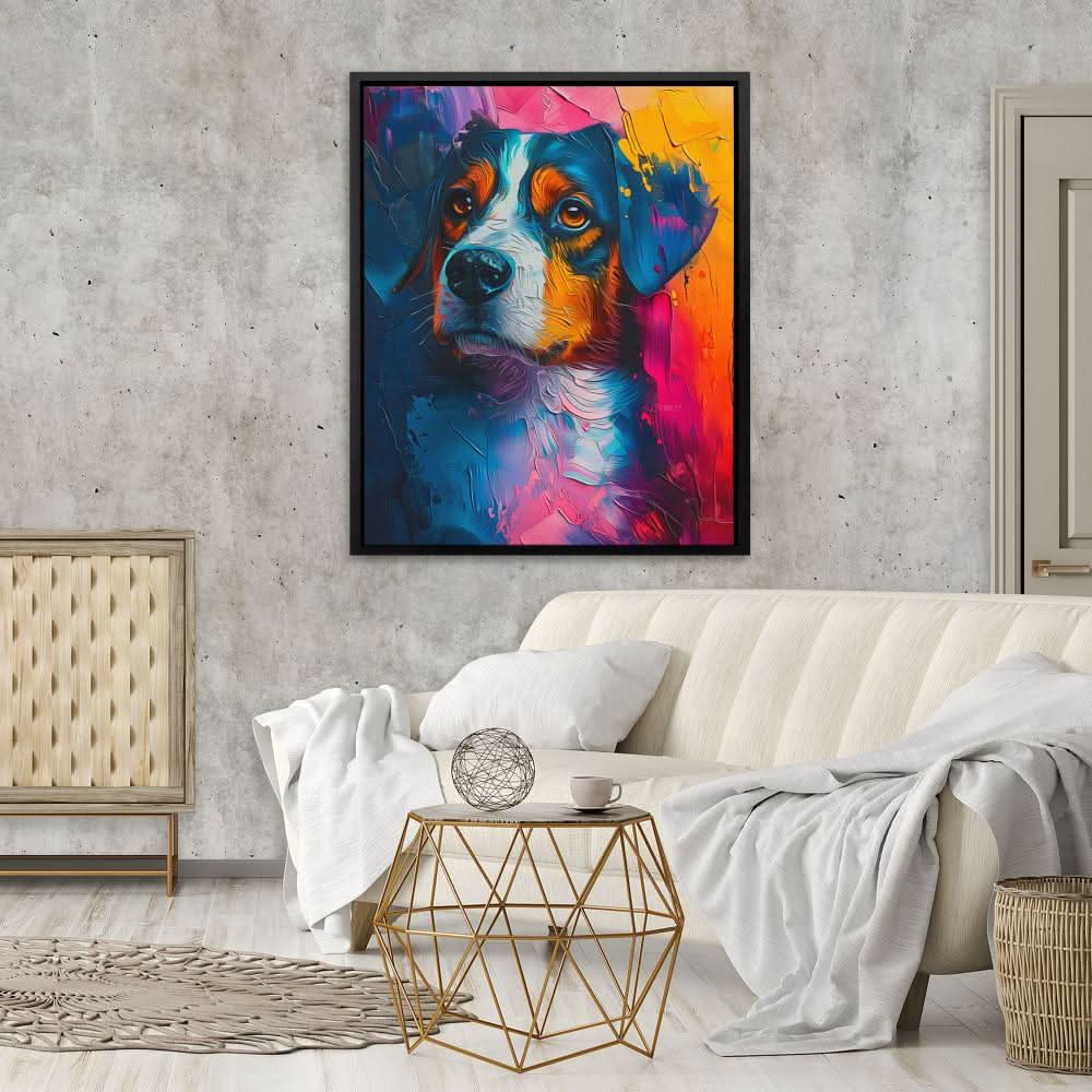 Vibrant Wag - Animals Art for Bedroom