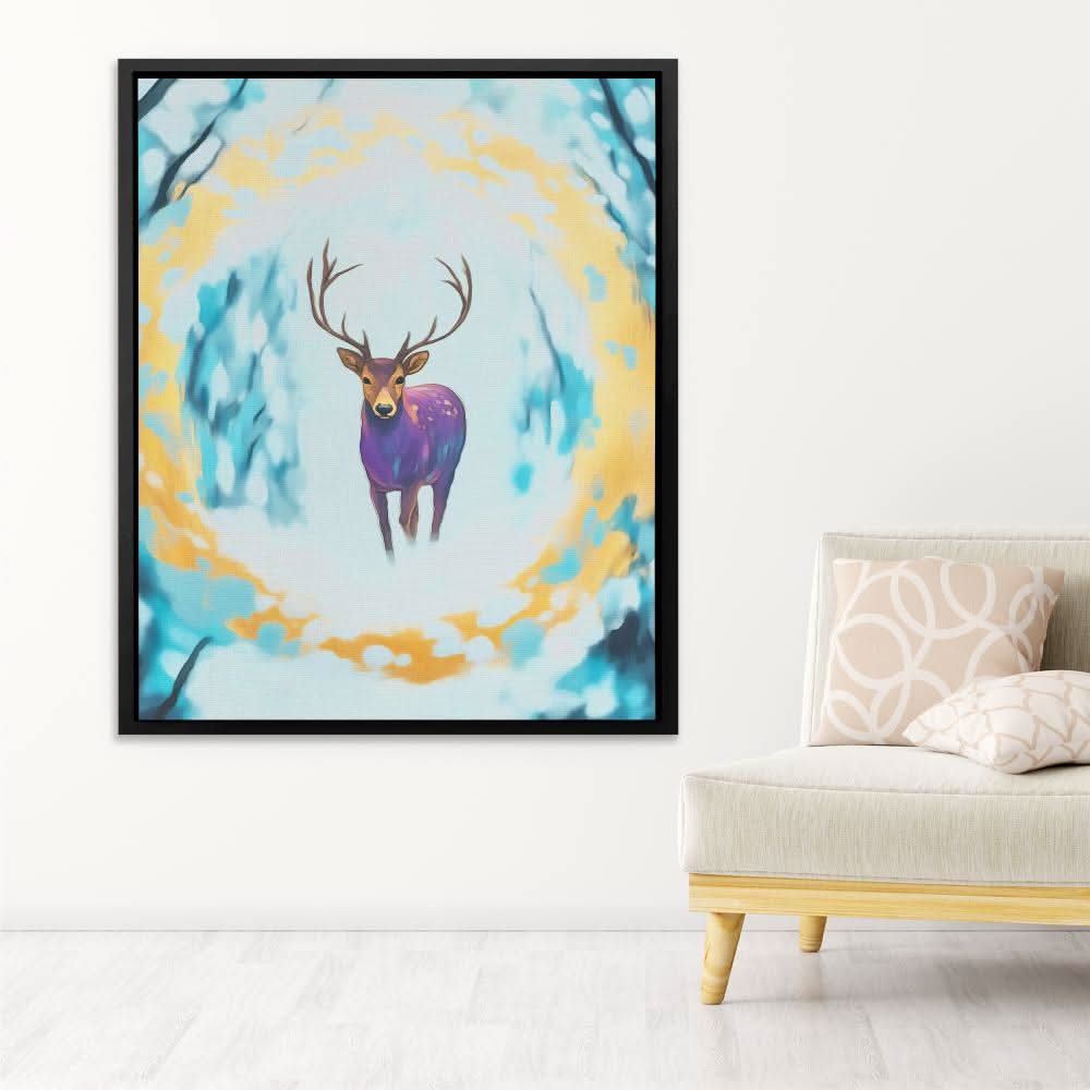 Violet Echoes - Forest Canvas Print