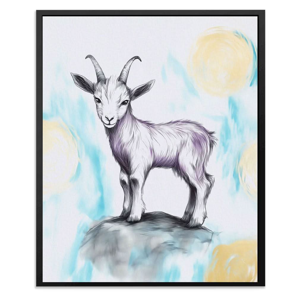 Violet Mountain - Animals Art for Home Office