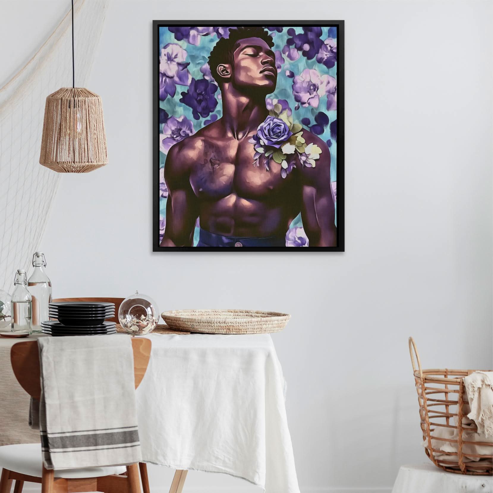 Violet Reverie - Purple Floral Canvas Print