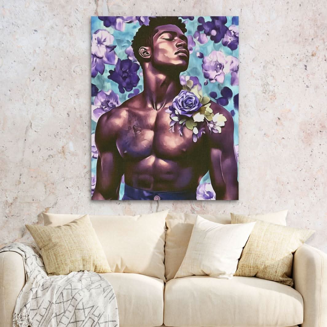 Violet Reverie - Large Modern Canvas Print