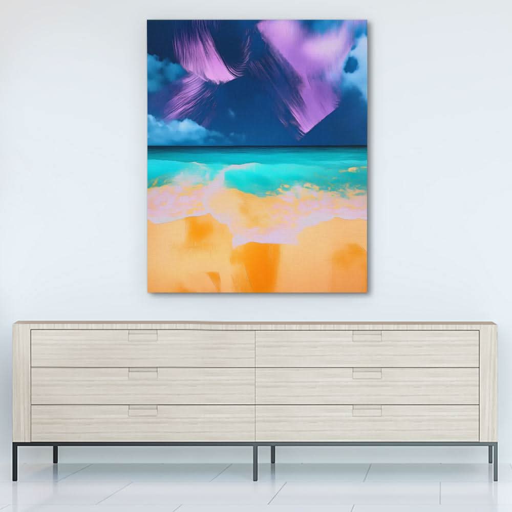 Violet Shores - Colorful Wall Art for Lounge