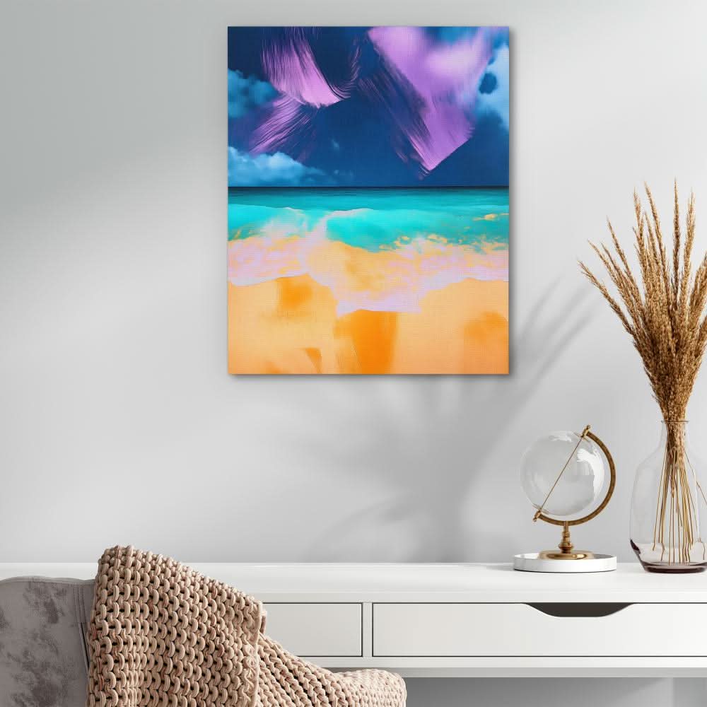 Violet Shores - Large Surrealism Canvas Print