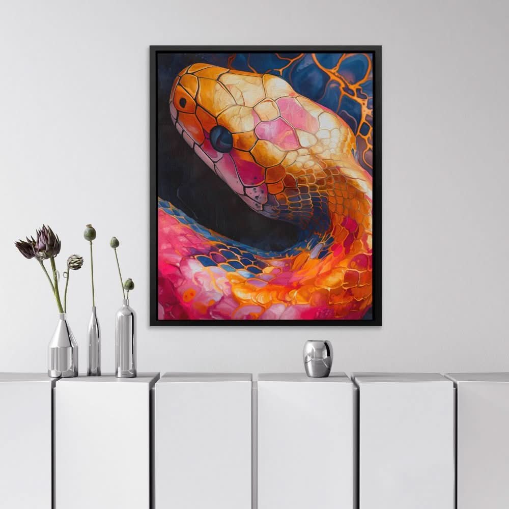 Vivid Venom - Man Cave Wall Art in Black Frame