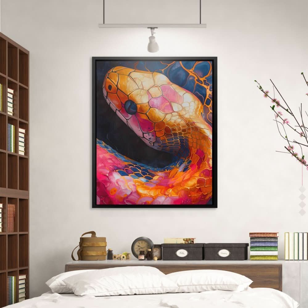 Vivid Venom - Surrealism Wall Art in Black Frame
