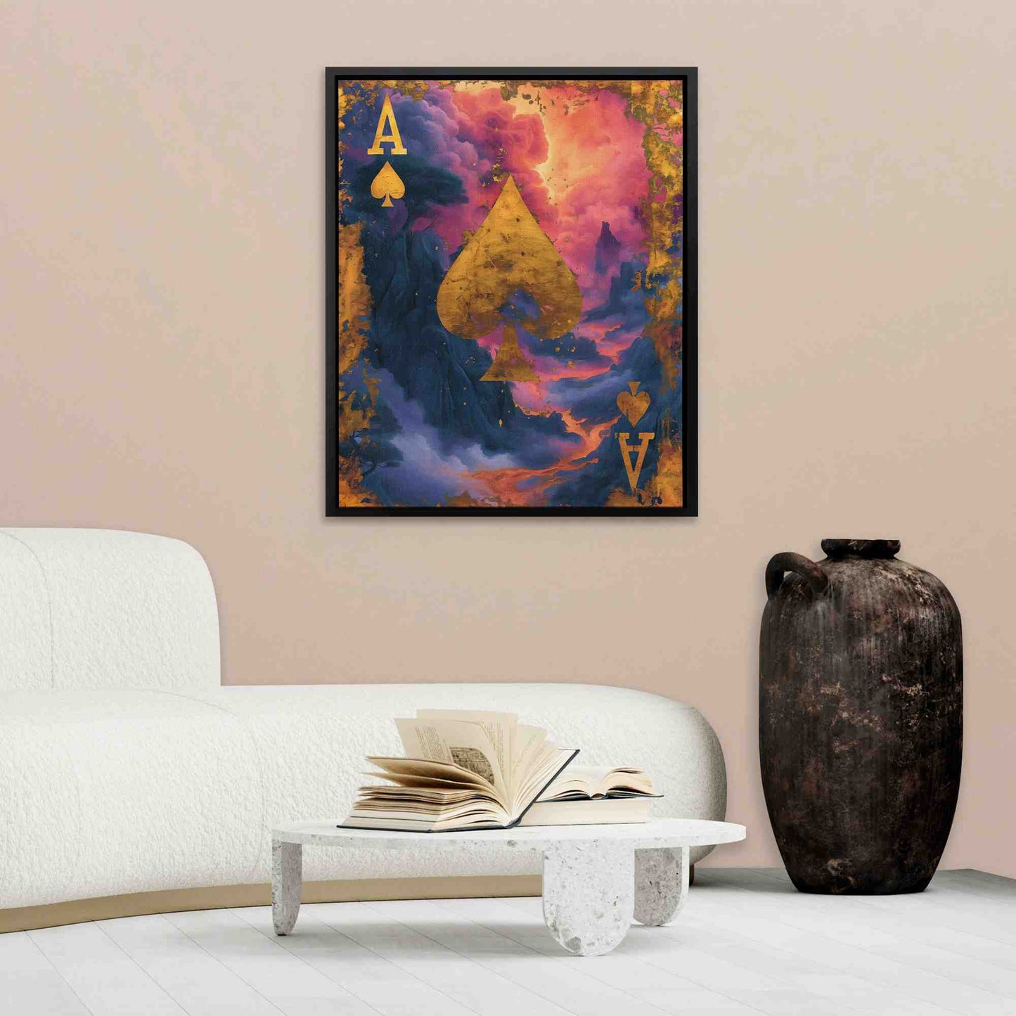 Volcanic Ace of Spades - Luxury Wall Art