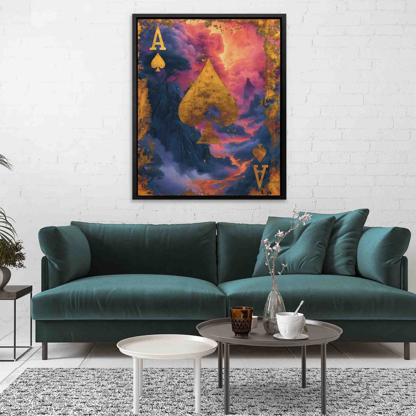 Volcanic Ace of Spades - Luxury Wall Art