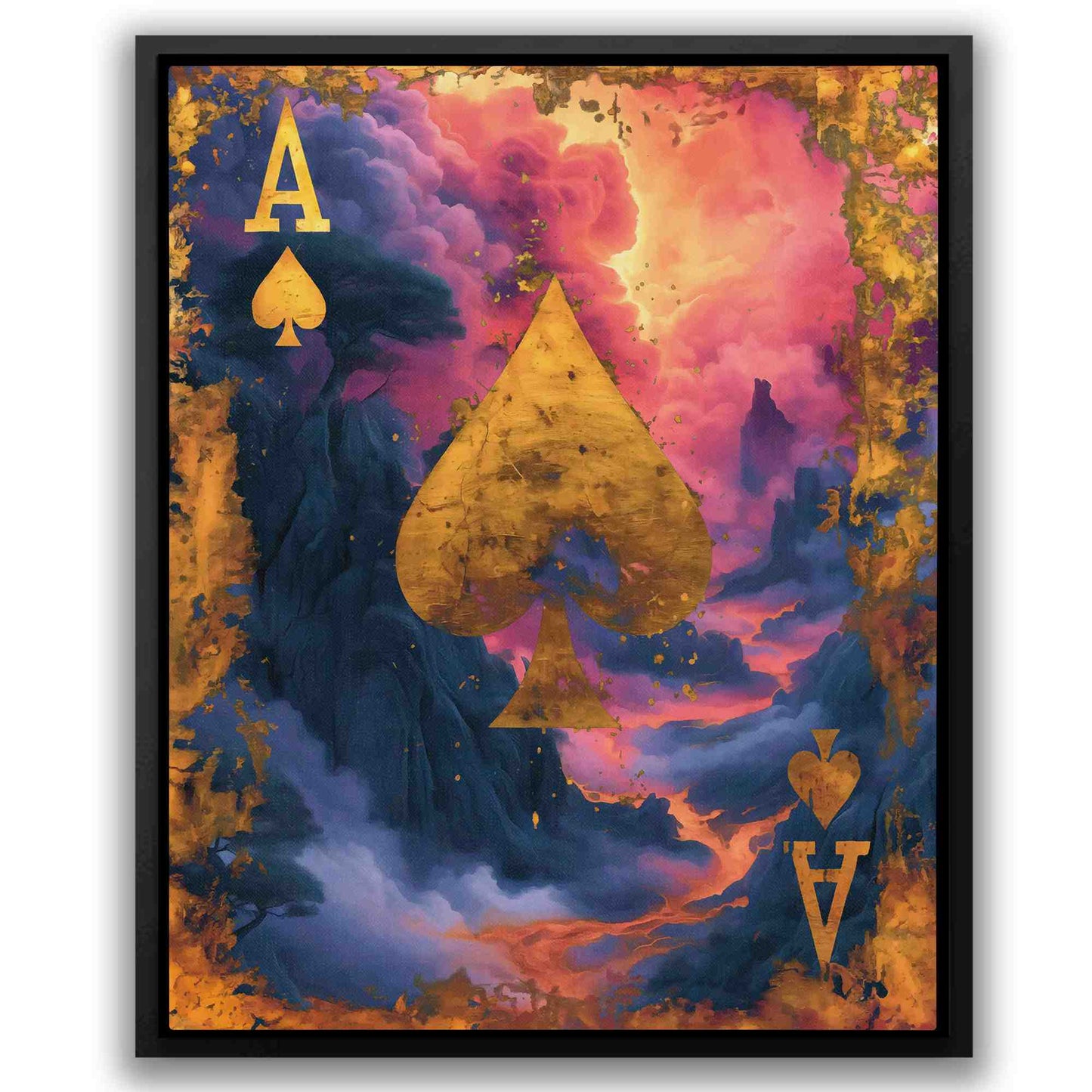 Volcanic Ace of Spades - Luxury Wall Art