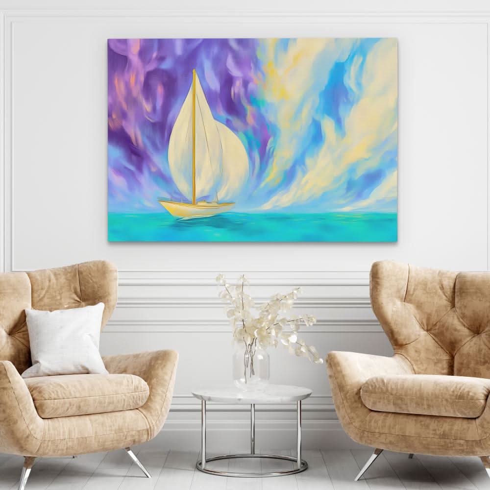 Voyage Through the Veil - Coastal Canvas Print