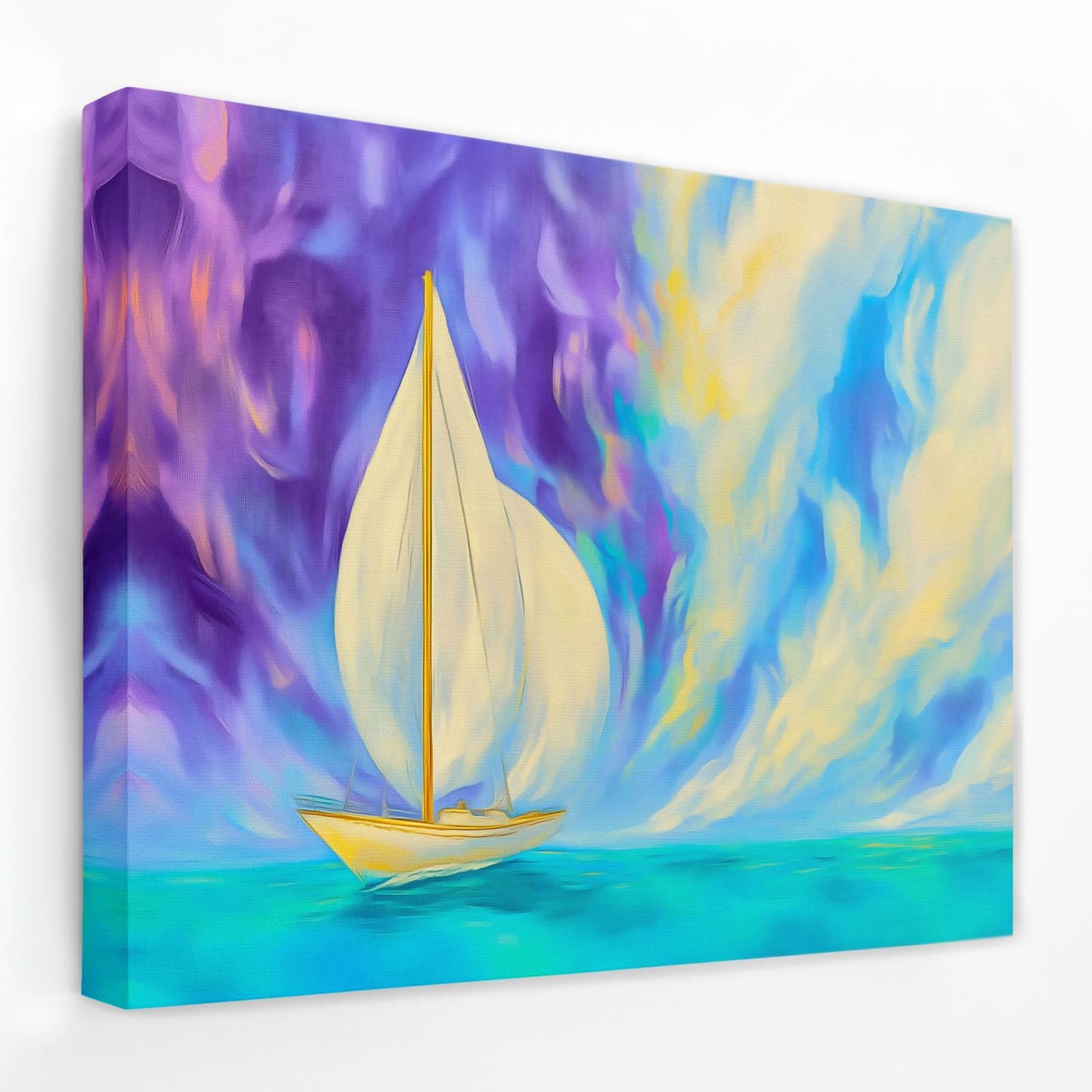 Voyage Through the Veil - Beach House Canvas Wall Art