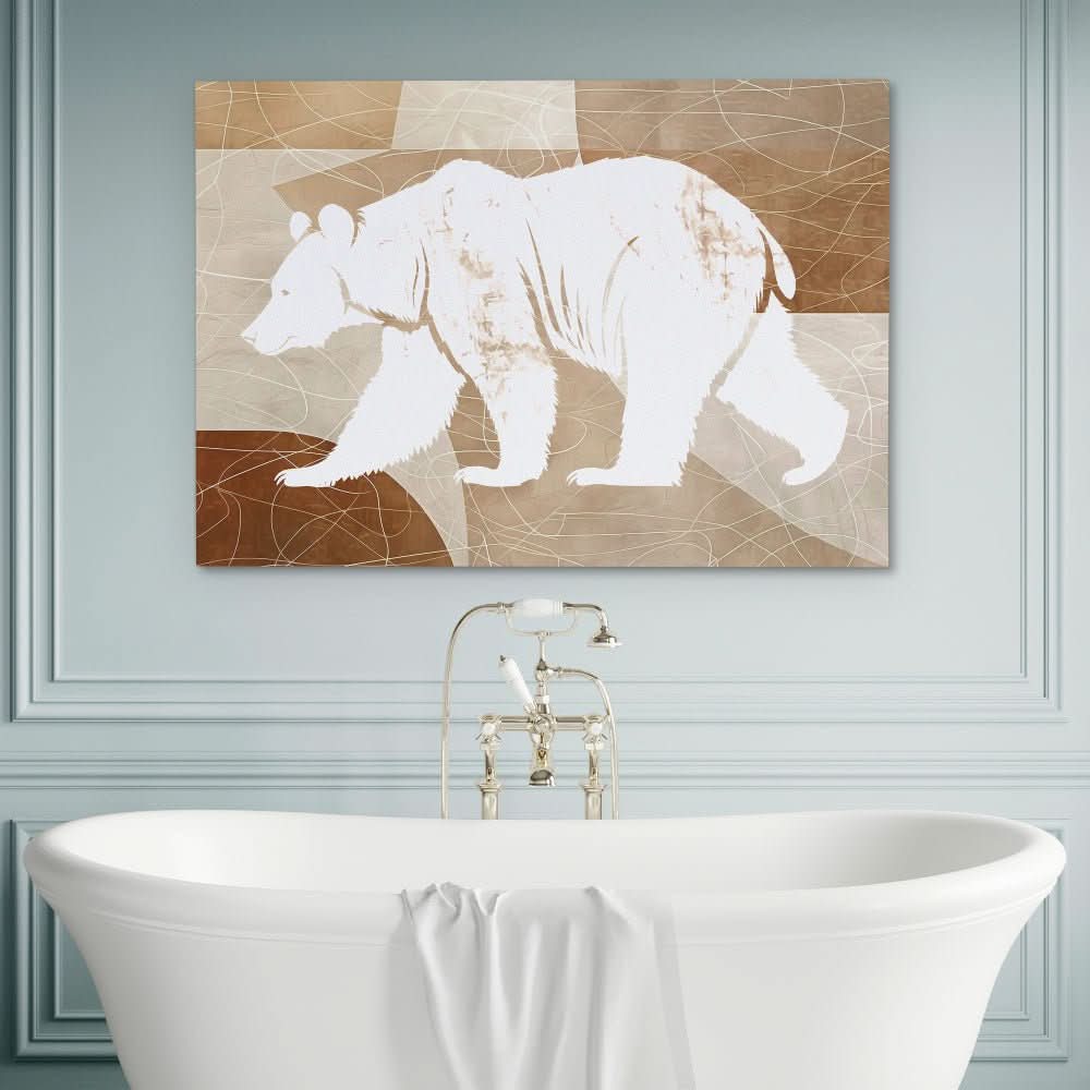 Walking Bear - Animals Art for Bedroom