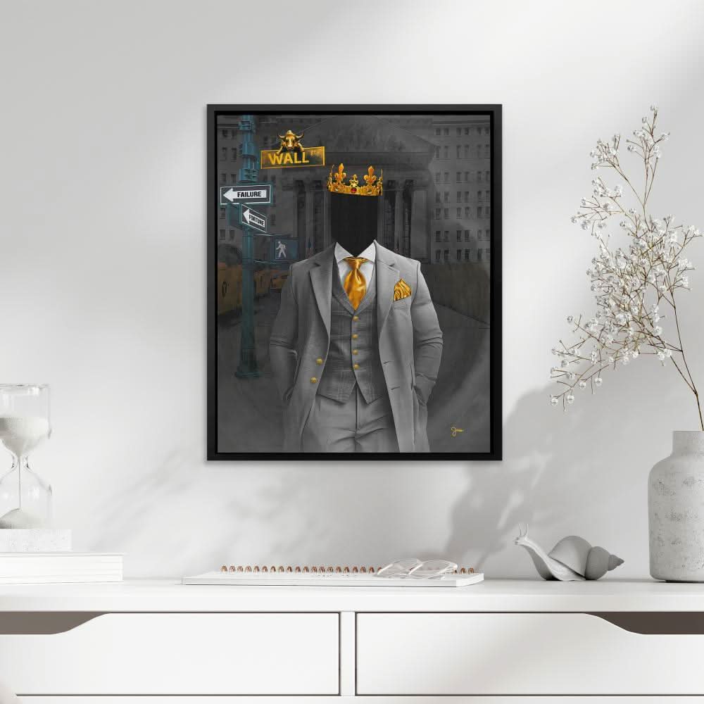 Wall Street Fortune - Large Contemporary Canvas Print