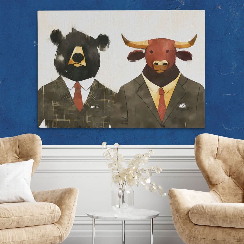 Wall Street Stonks - Bull Canvas Print