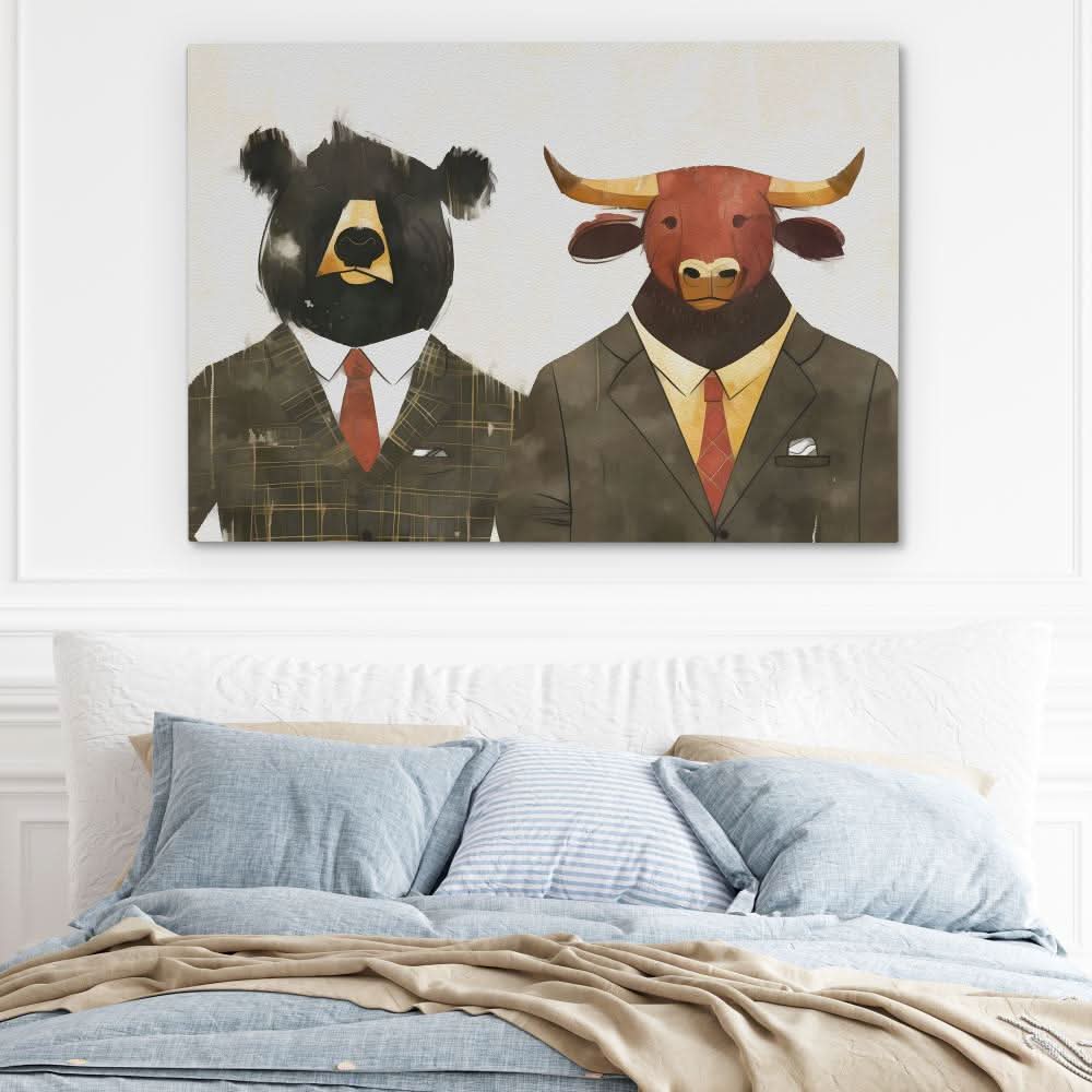 Wall Street Stonks - Modern Canvas Wall Art