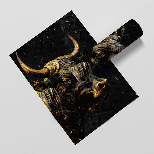 Wall Street Warriors Semi-Gloss Prints - Wall Art in Black Frame