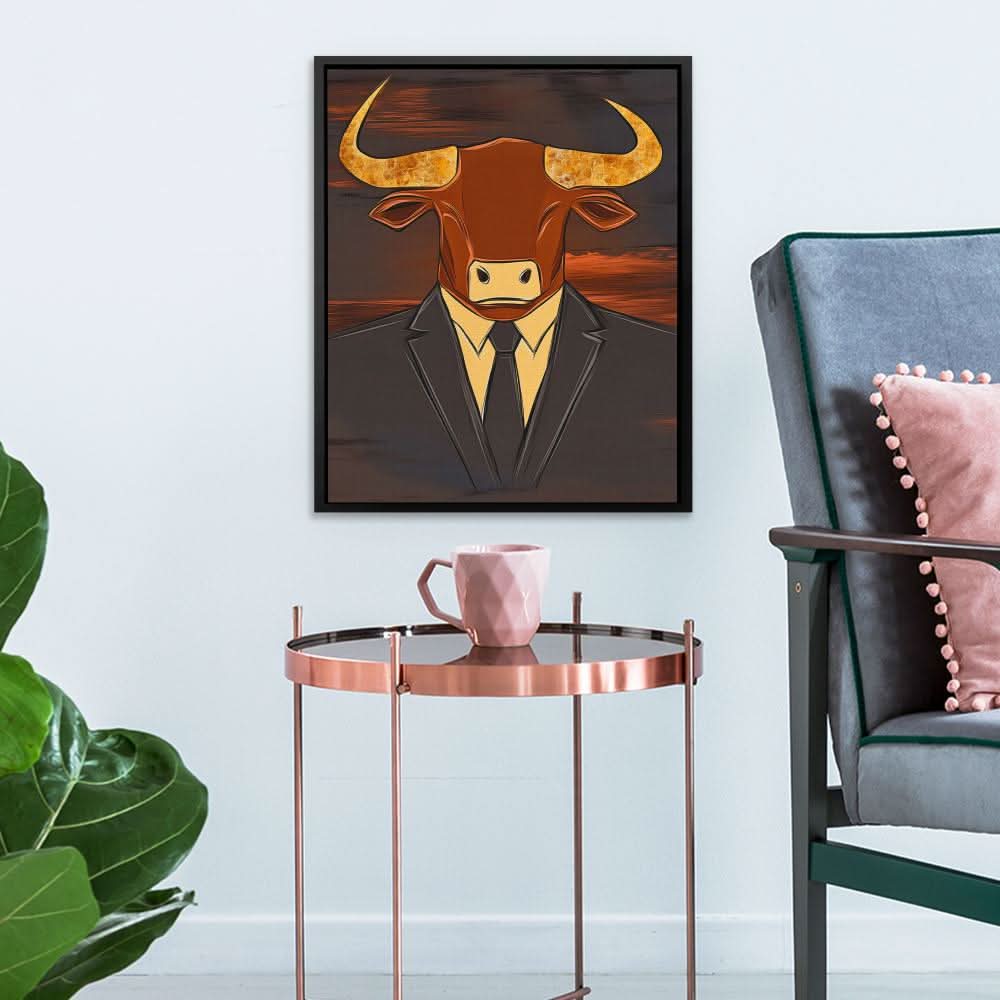 Wall Street Wisdom - Large Modern Canvas Print
