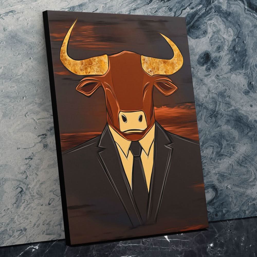 Wall Street Wisdom - Modern Wall Art in Black Frame