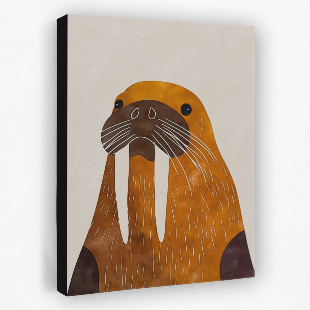 Walrus Tusks - Animals Canvas Wall Art