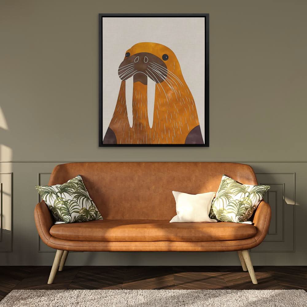 Walrus Tusks - Large Contemporary Canvas Print