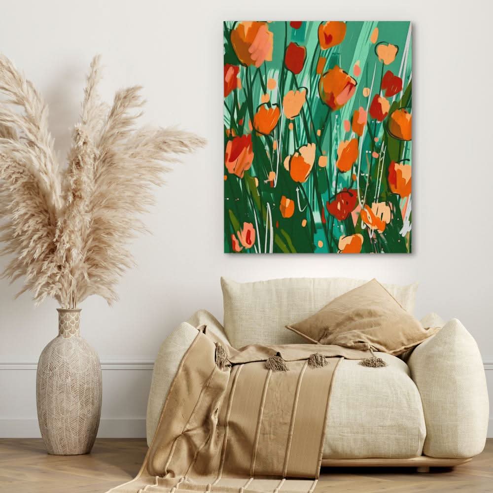 Warm Abstractions - Large Abstract Canvas Print