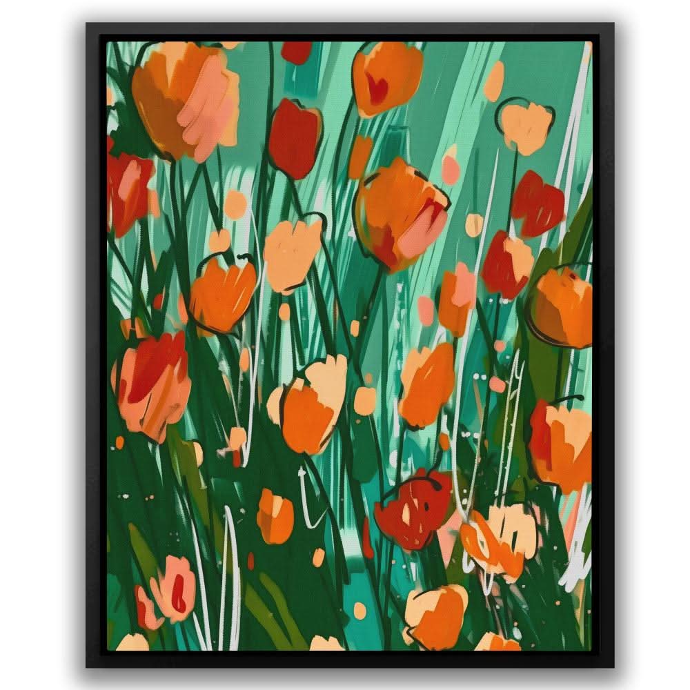 Warm Abstractions - Floral Art for Creative Studio