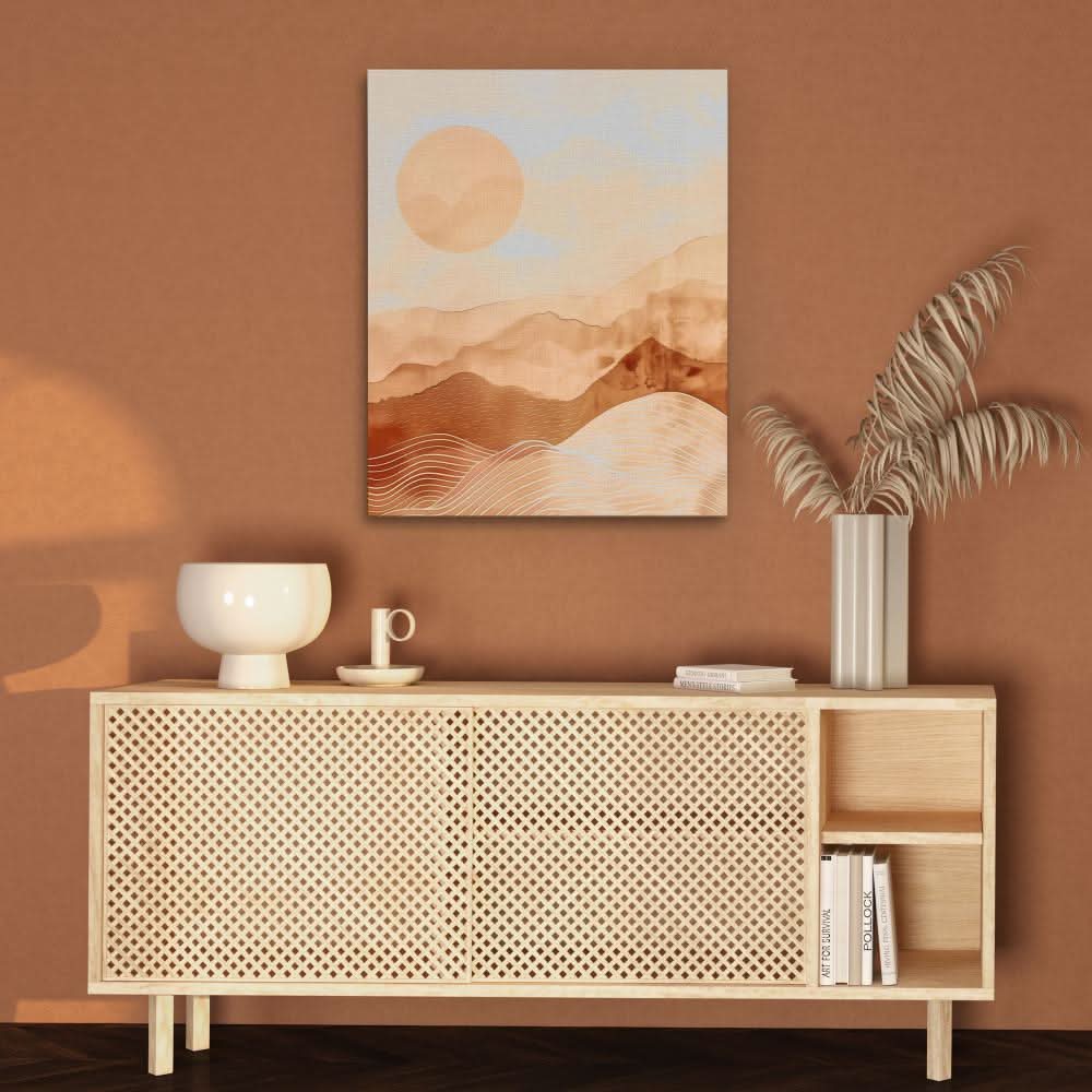Warm Hills - Brown Wall Art