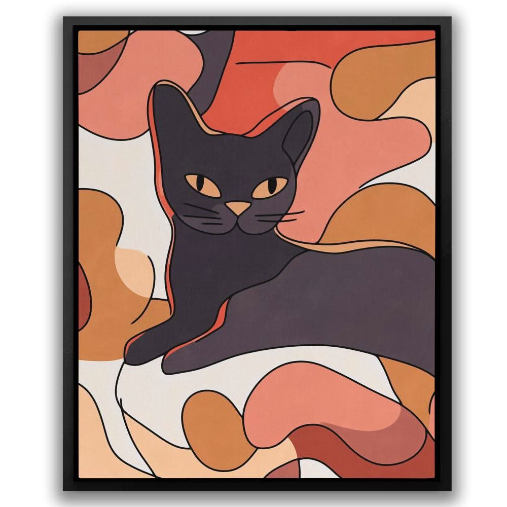 Warm Hues and Whiskers - Brown Wall Art