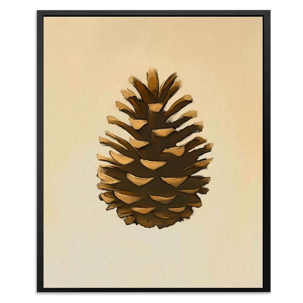 Warm Pinecone - Earth Tones Country and Farm Canvas Print