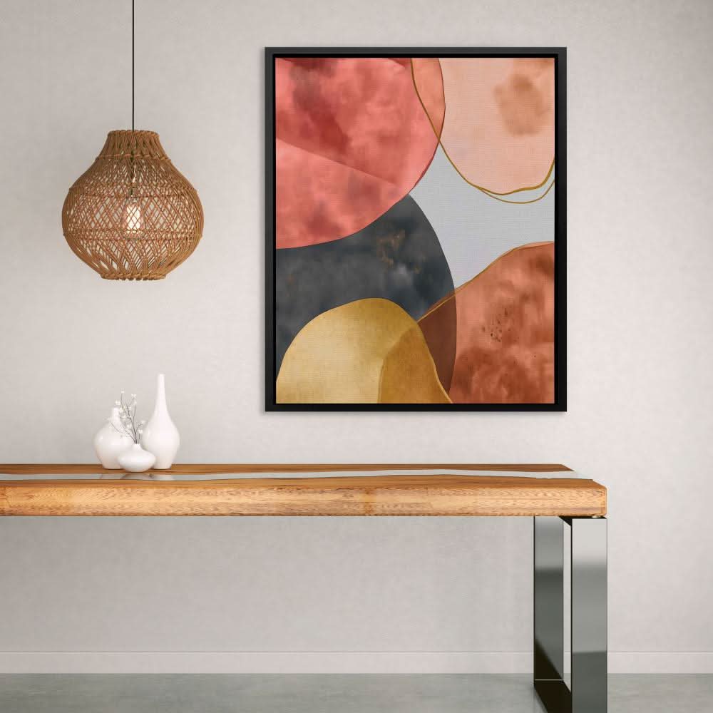 Warm Toned Abstract - Large Abstract Canvas Print