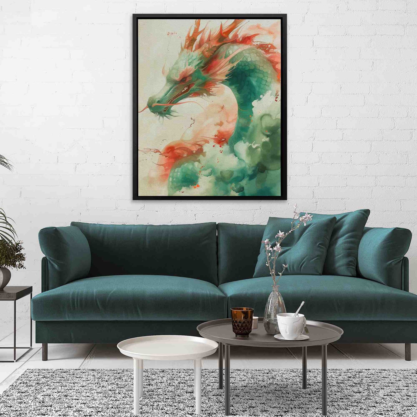 Watercolor Dragon - Luxury Wall Art