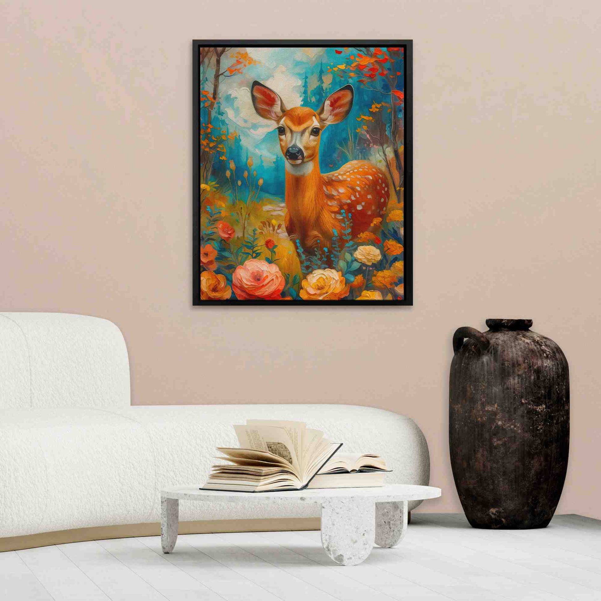 Watercolor Fawn - Luxury Wall Art