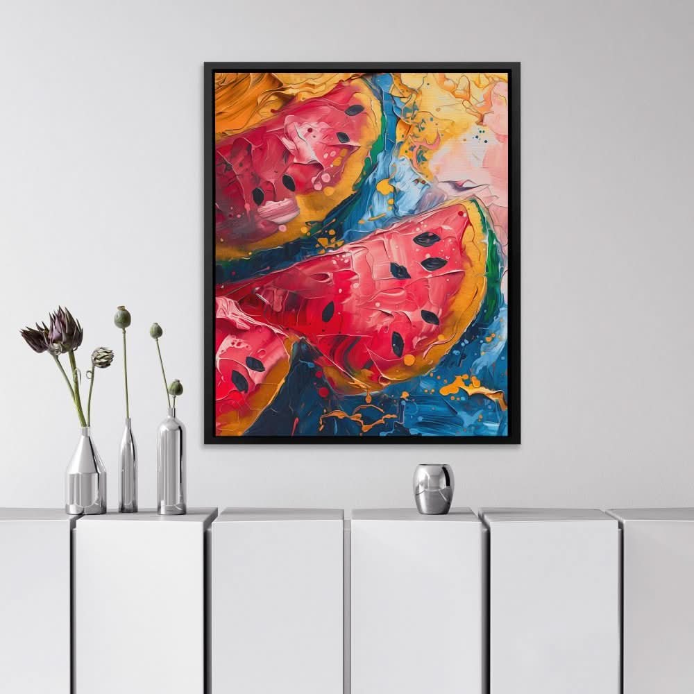 Watermelon Abstract - Canvas Wall Art
