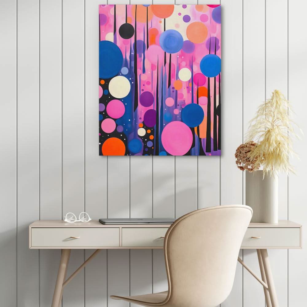 Wave of Bubbles - Large Abstract Canvas Print