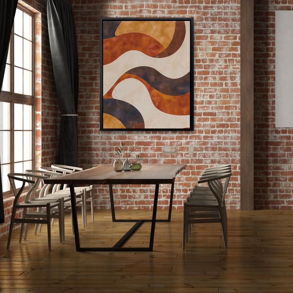 Waves of Auburn - Wall Art for Home Office