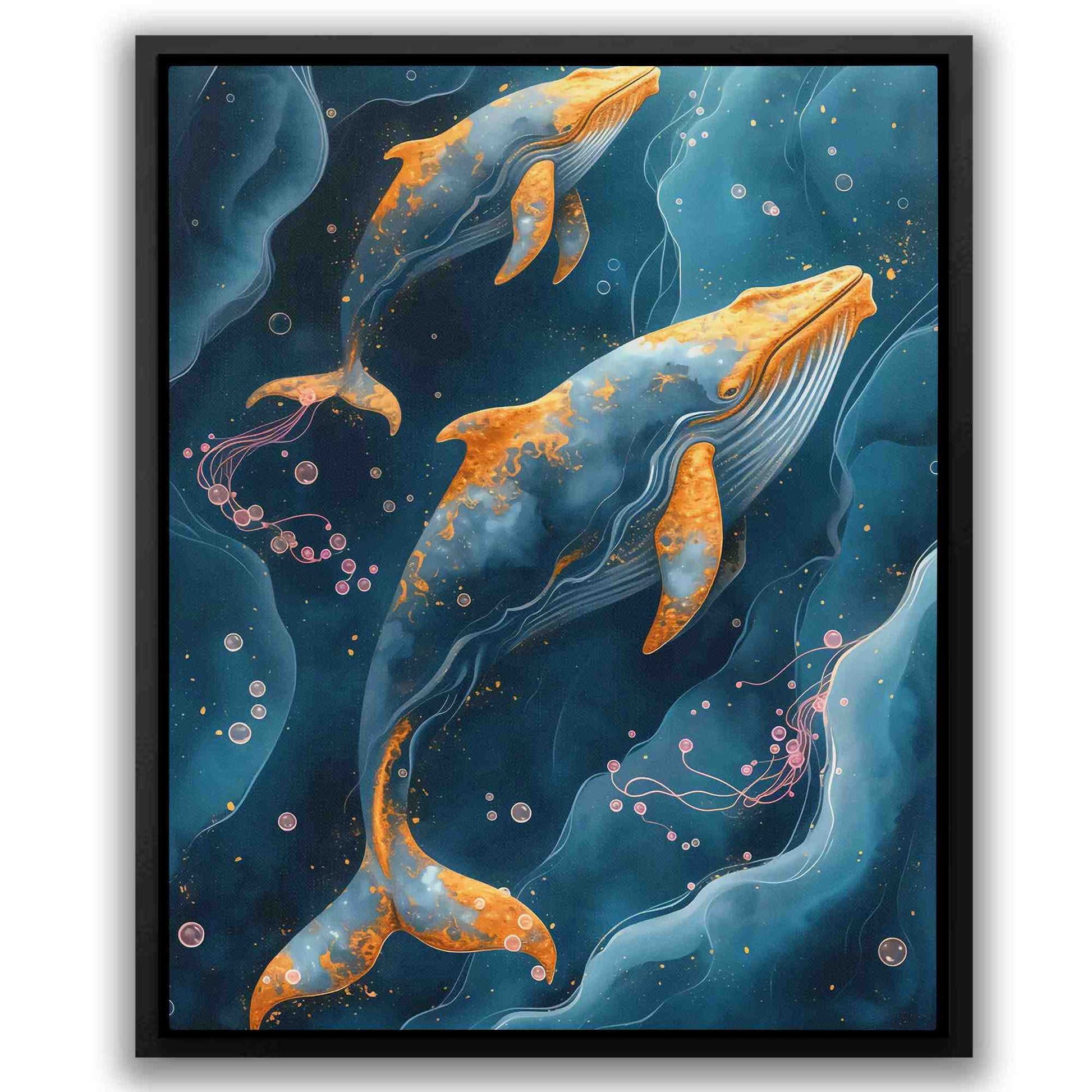 Whale Bubbles - Luxury Wall Art
