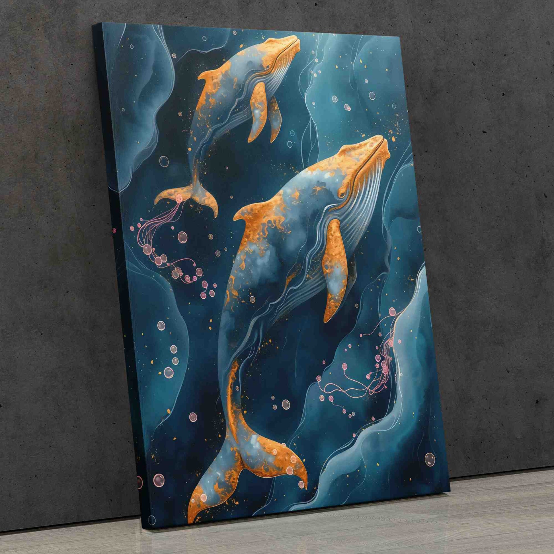 Whale Bubbles - Luxury Wall Art