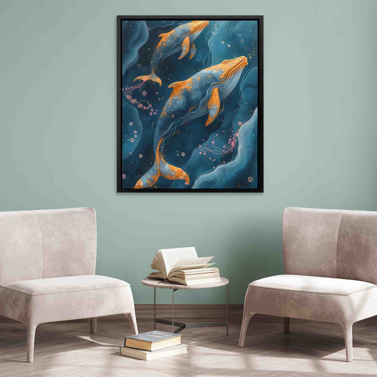 Whale Bubbles - Luxury Wall Art