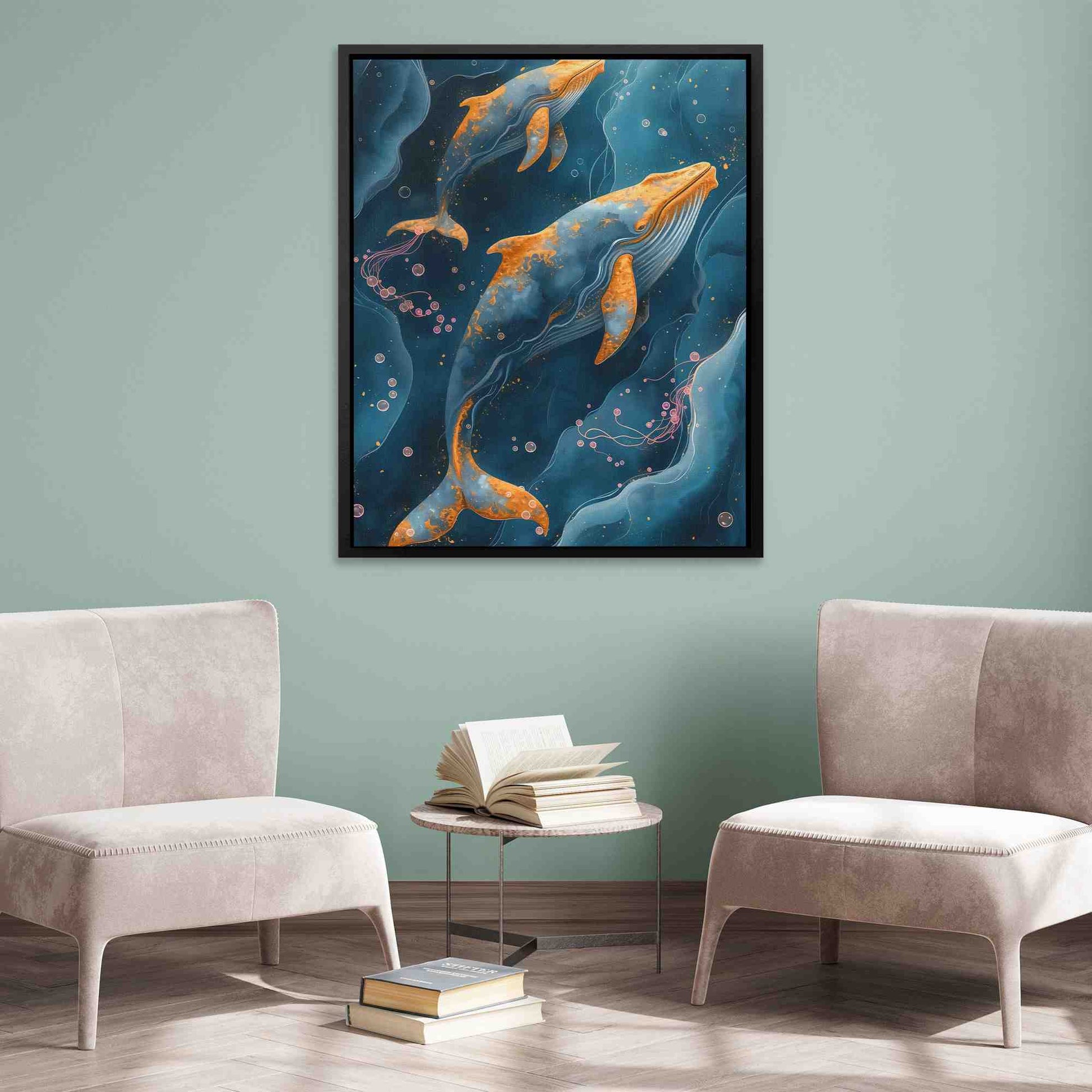 Whale Bubbles - Luxury Wall Art