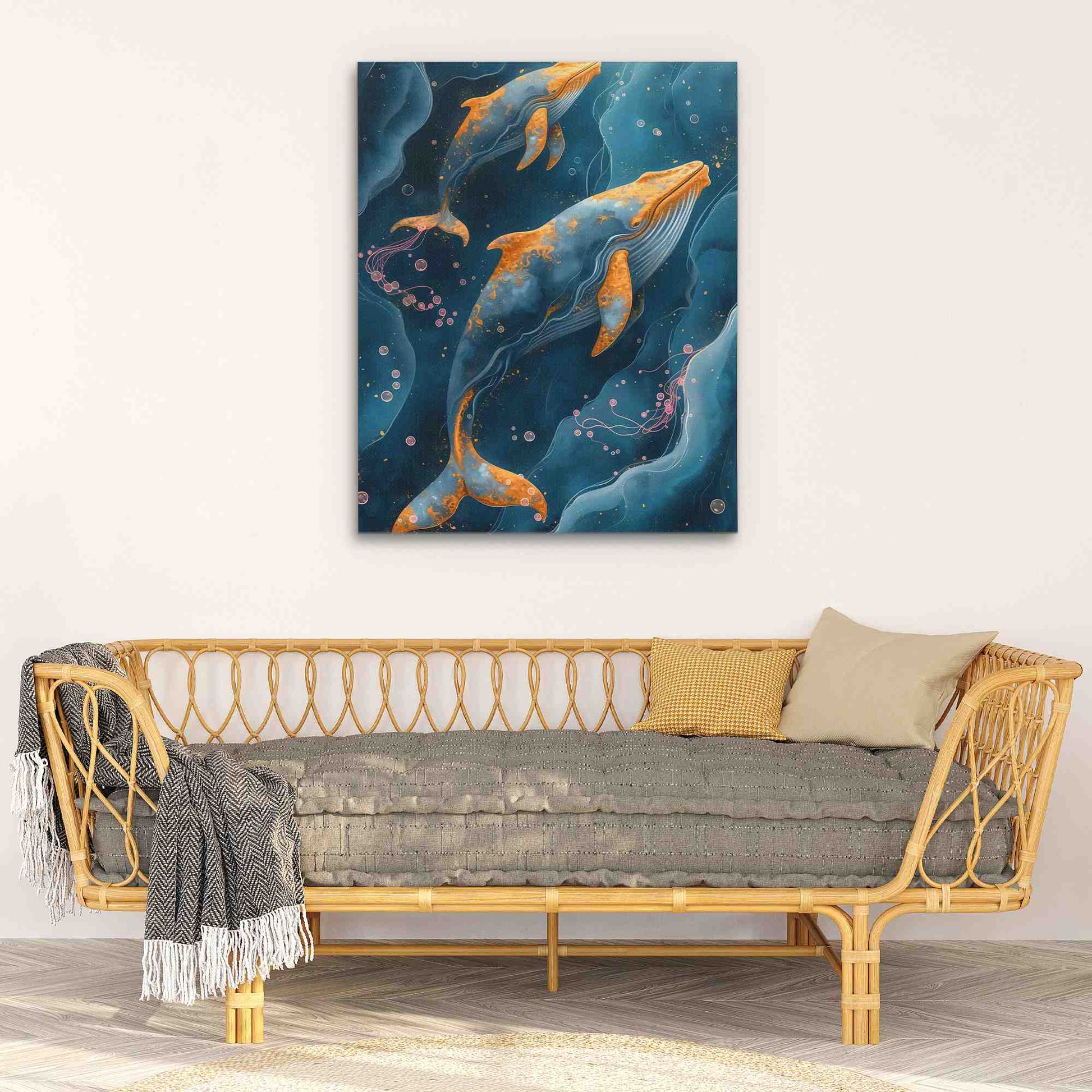 Whale Bubbles - Luxury Wall Art