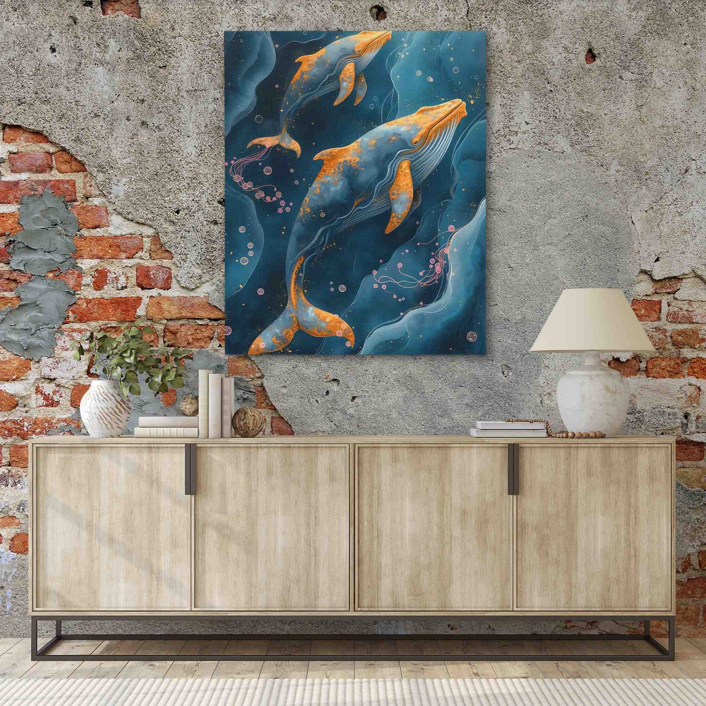 Whale Bubbles - Luxury Wall Art