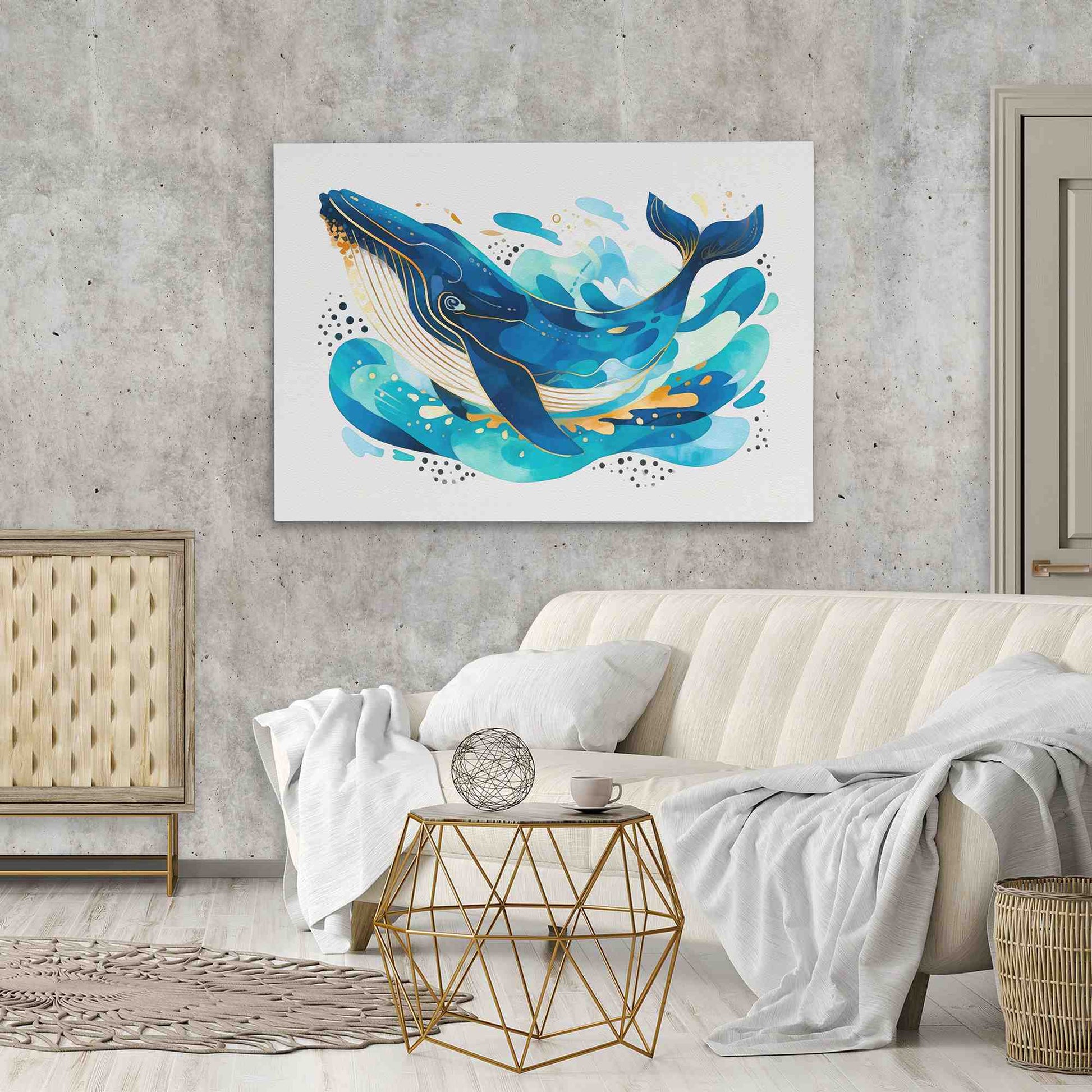 Whale Splash - Luxury Wall Art