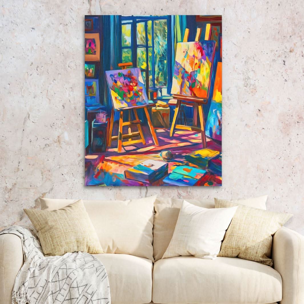 Where Colors Speak - Large Abstract Canvas Print