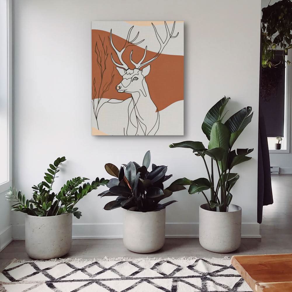 Whisper of the Forest - Brown Deer Canvas Print