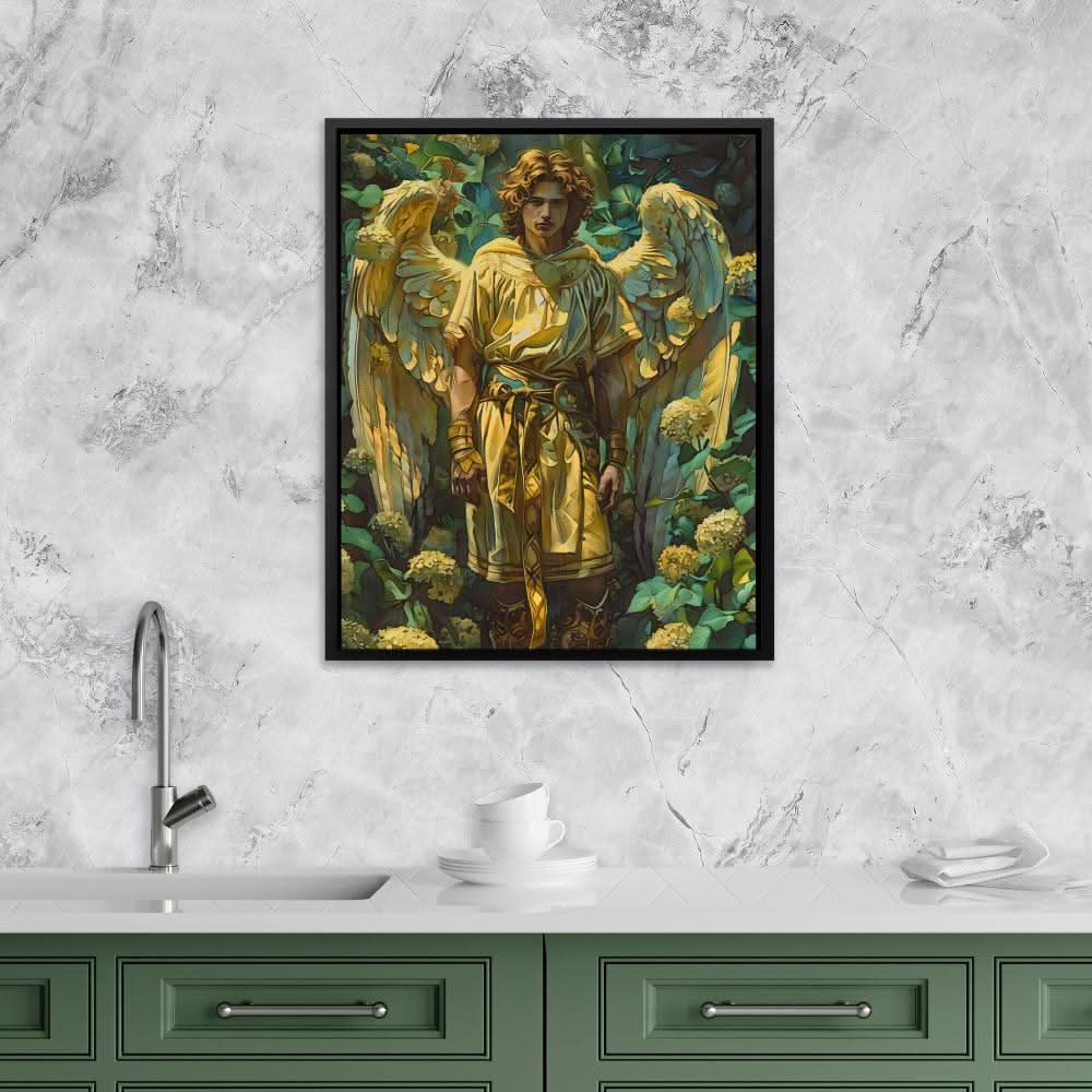 Whispered Echoes - Nature Wall Art in Black Frame
