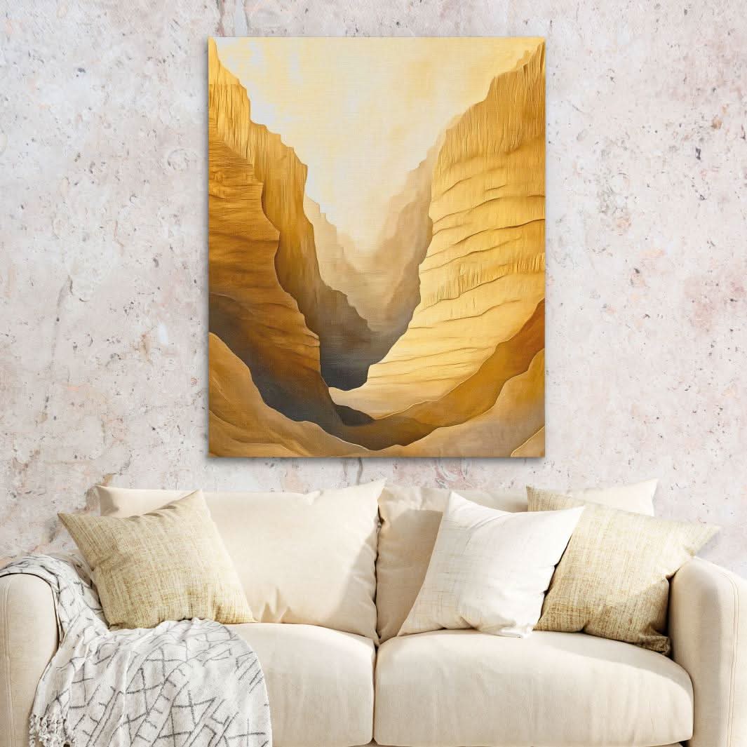 Whispering Canyon - Large Minimalist Canvas Print