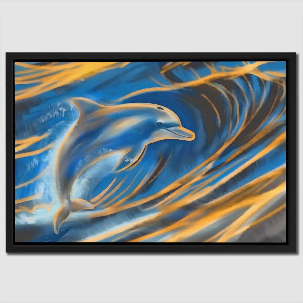 Whispering Dolphin - Animals Art for Bathroom