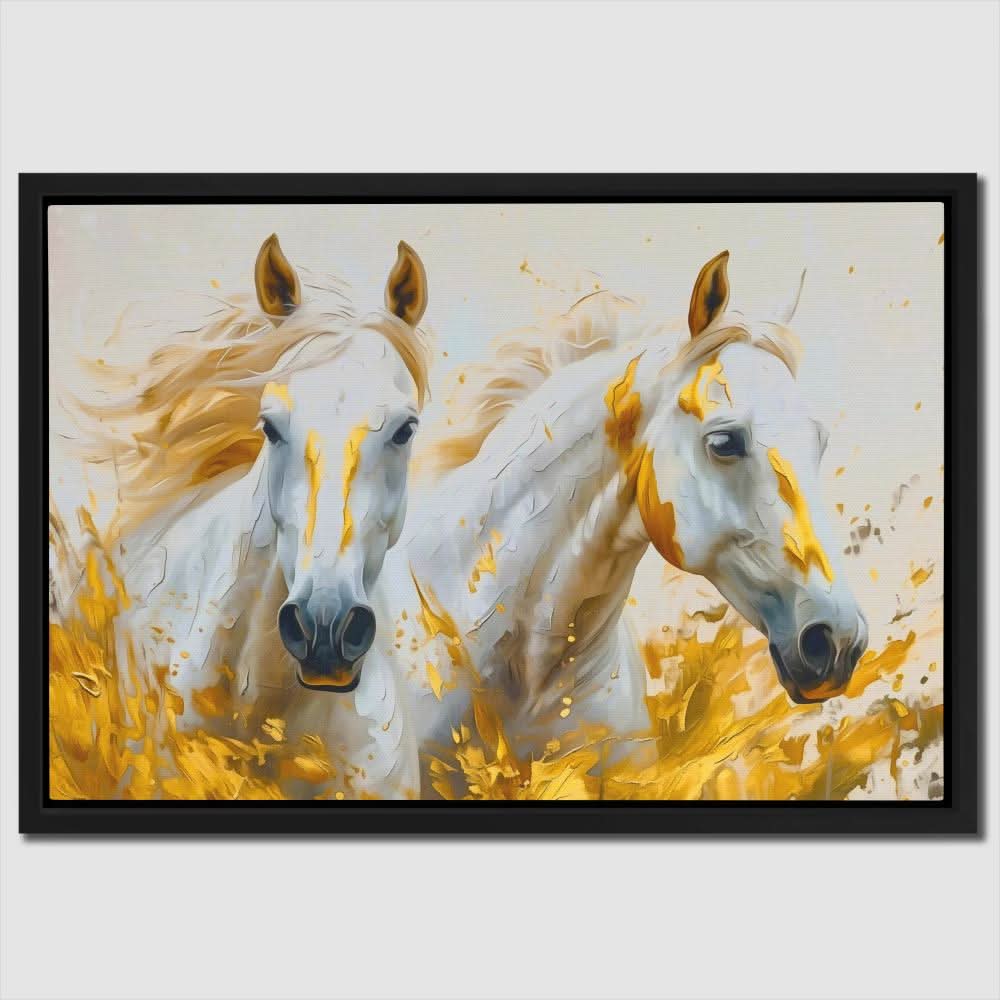 Whispering Horses - Animals Art for Hallway